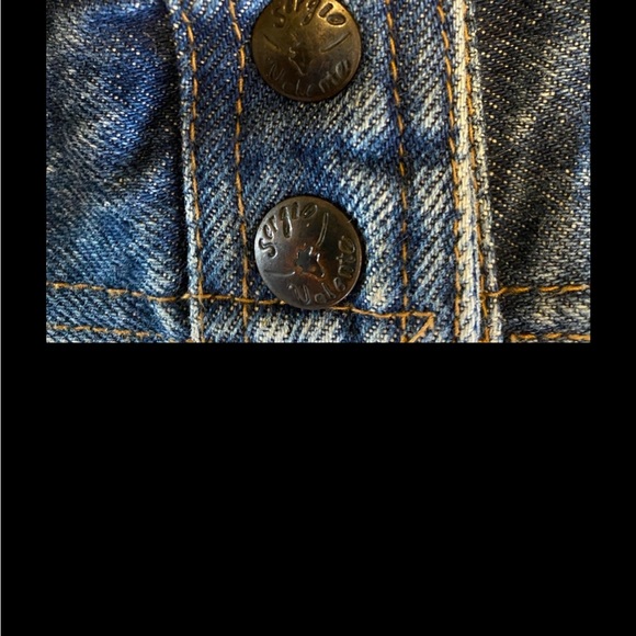 GUC VINTAGE 1986 SERGIO VALENTE DEADSTOCK DENIM JACKET. ELASTIC WASTE. - Picture 2 of 8